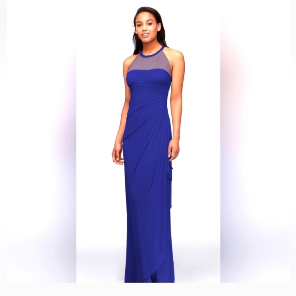 David's Bridal Blue Gown